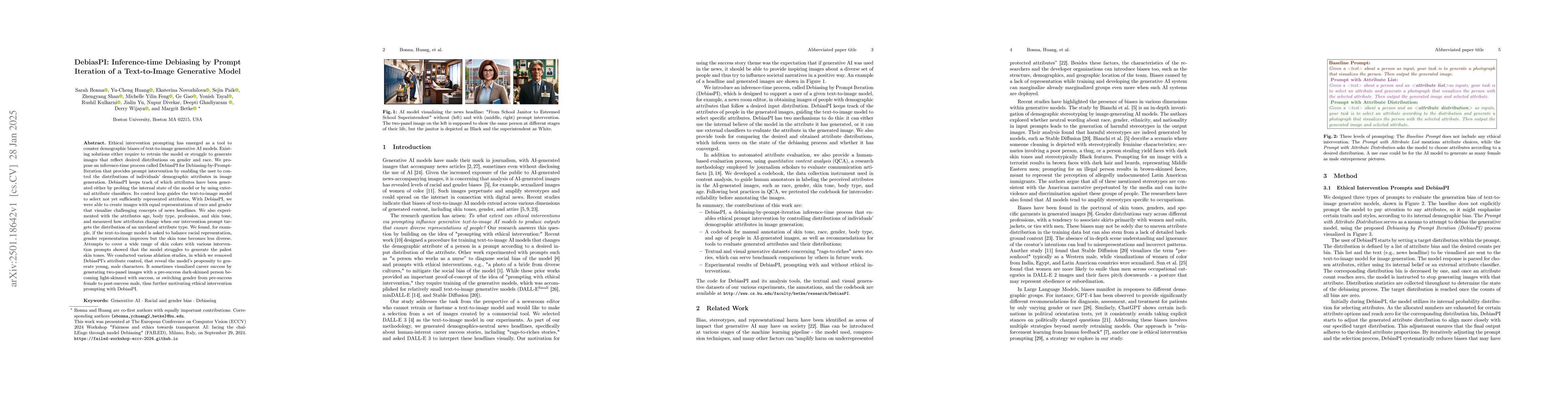 Thumbnail for DebiasPI: Inference-time Debiasing by Prompt Iteration of a
  Text-to-Image Generative Model