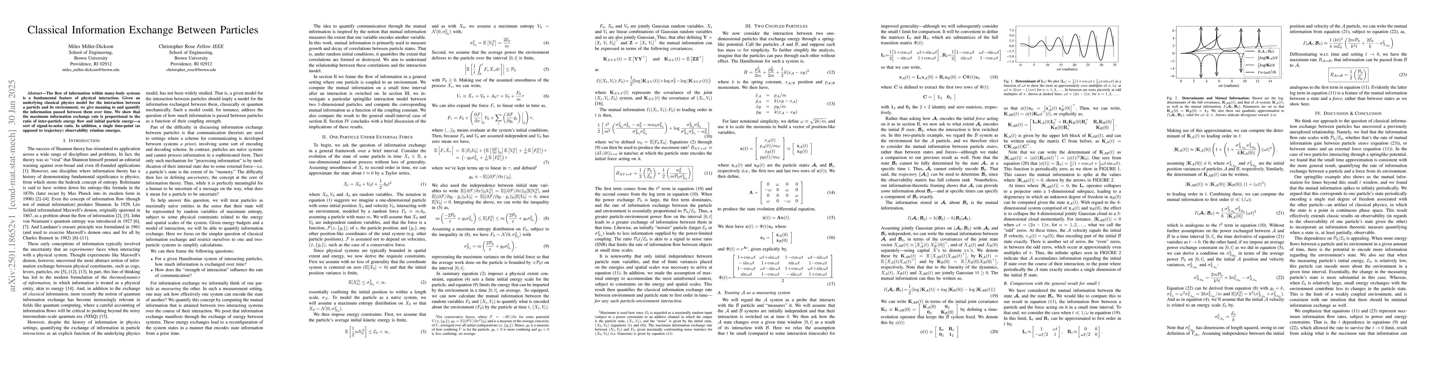 Thumbnail for Classical Information Exchange Between Particles