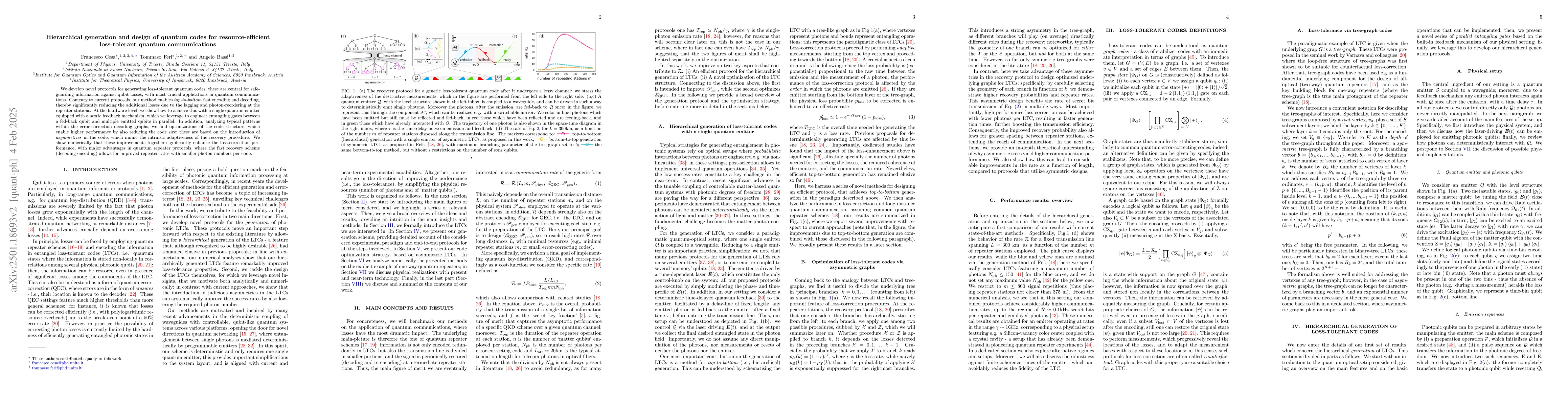 Thumbnail for Hierarchical generation and design of quantum codes for
  resource-efficient loss-tolerant quantum communications