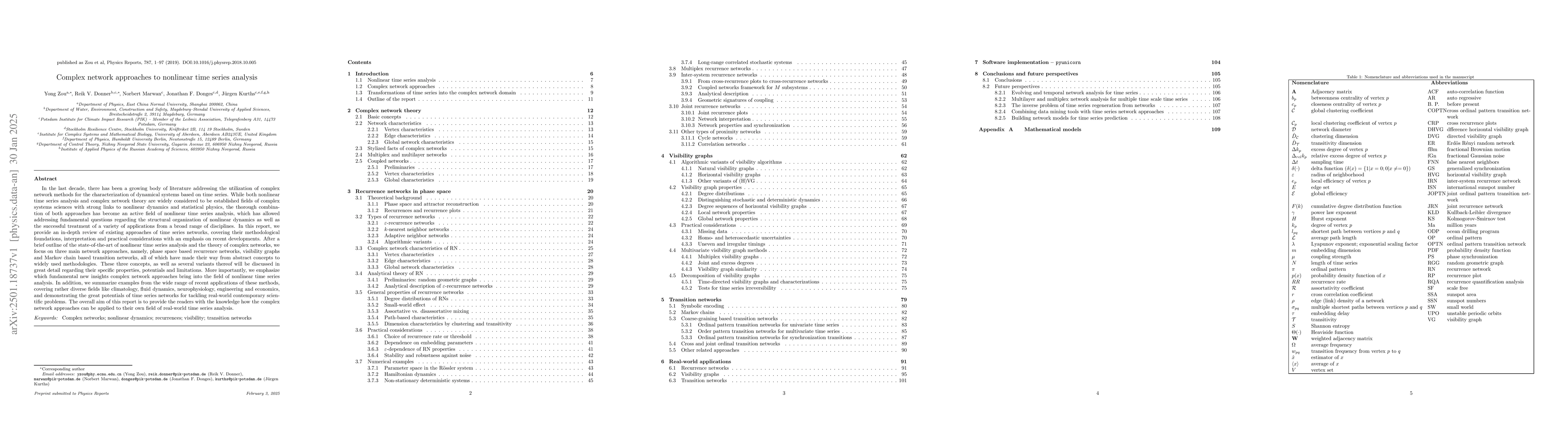 Thumbnail for Complex network approaches to nonlinear time series analysis