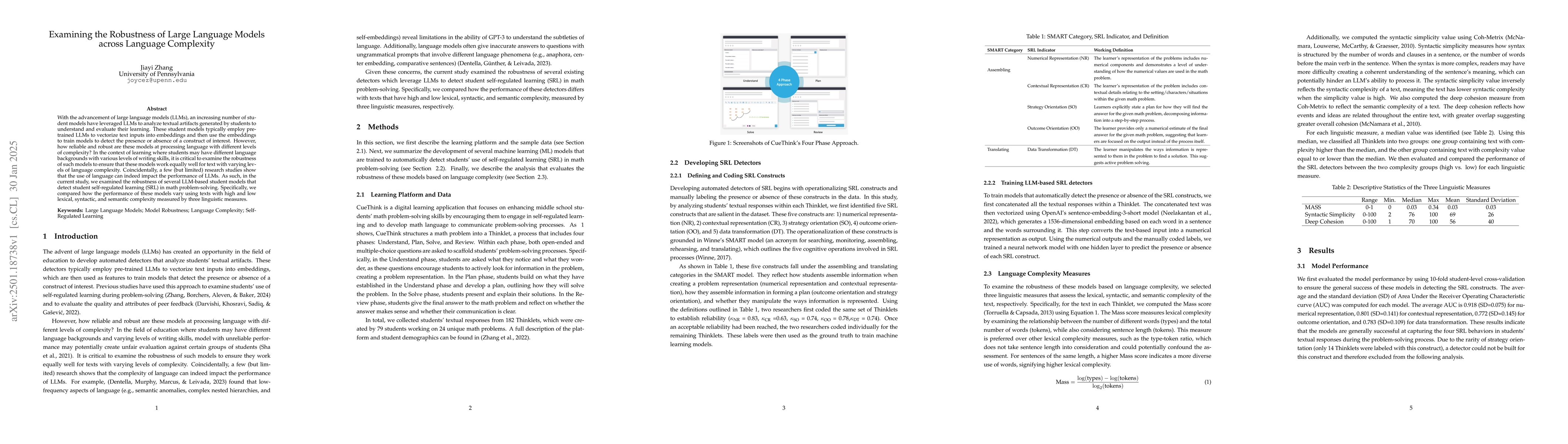 Thumbnail for Examining the Robustness of Large Language Models across Language
  Complexity