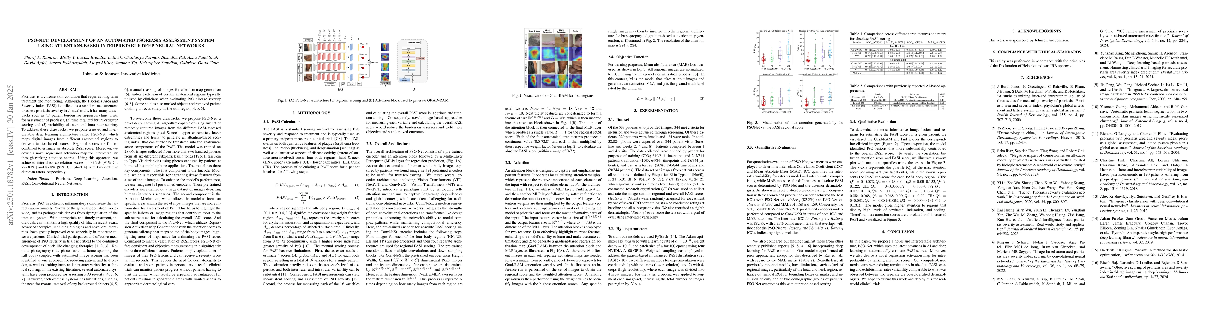 Thumbnail for PSO-Net: Development of an automated psoriasis assessment system using
  attention-based interpretable deep neural networks