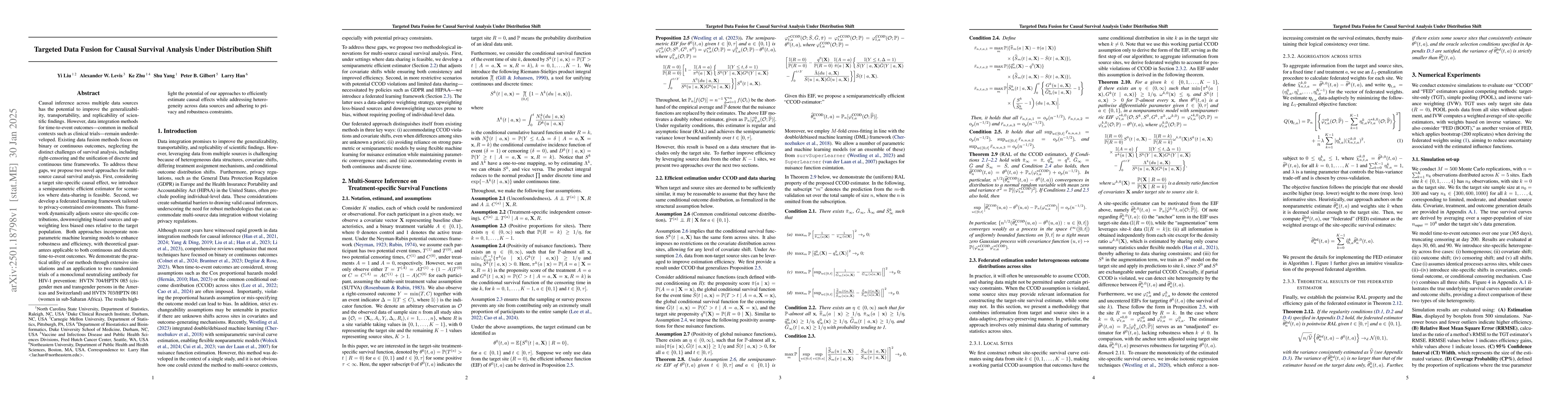 Thumbnail for Targeted Data Fusion for Causal Survival Analysis Under Distribution
  Shift