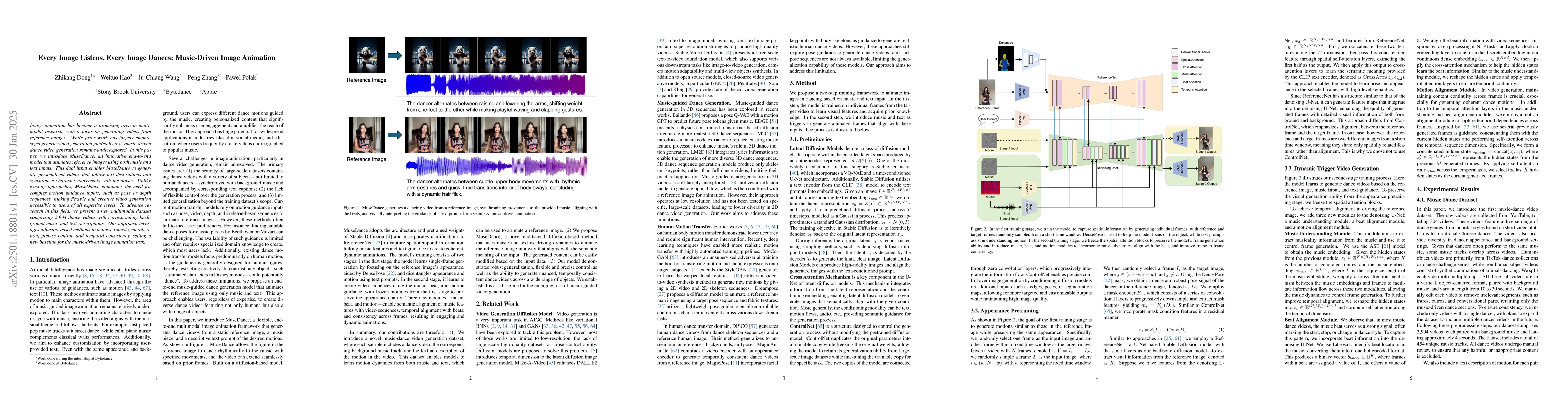 Thumbnail for Every Image Listens, Every Image Dances: Music-Driven Image Animation