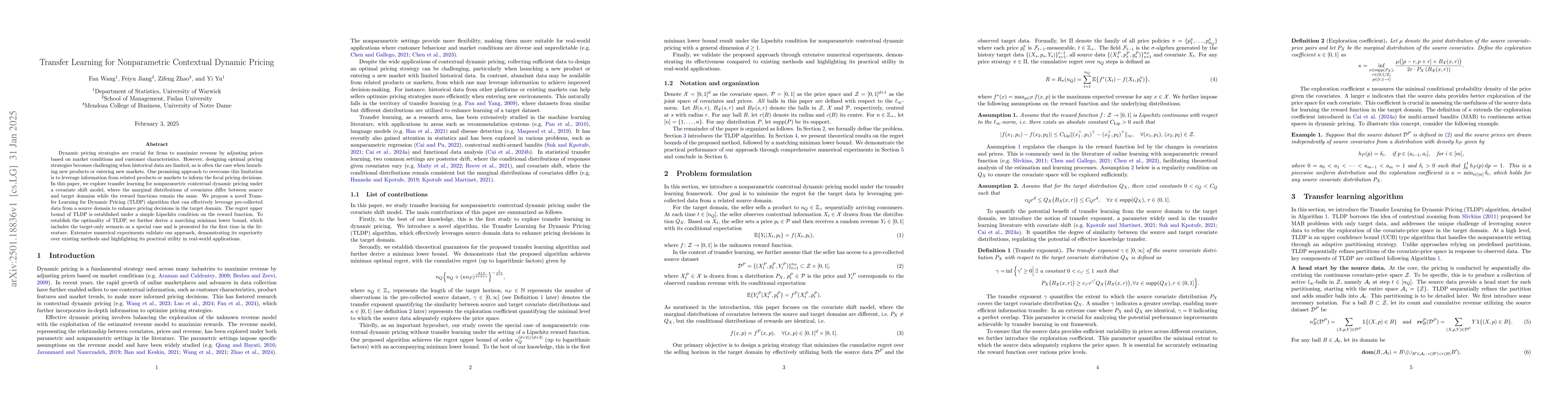 Thumbnail for Transfer Learning for Nonparametric Contextual Dynamic Pricing