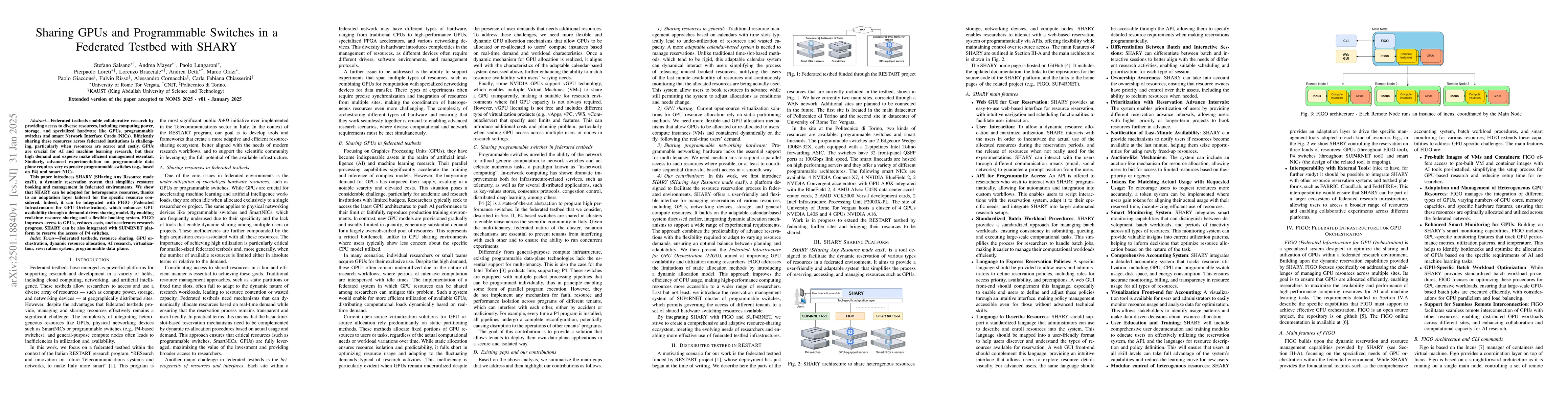 Thumbnail for Sharing GPUs and Programmable Switches in a Federated Testbed with SHARY