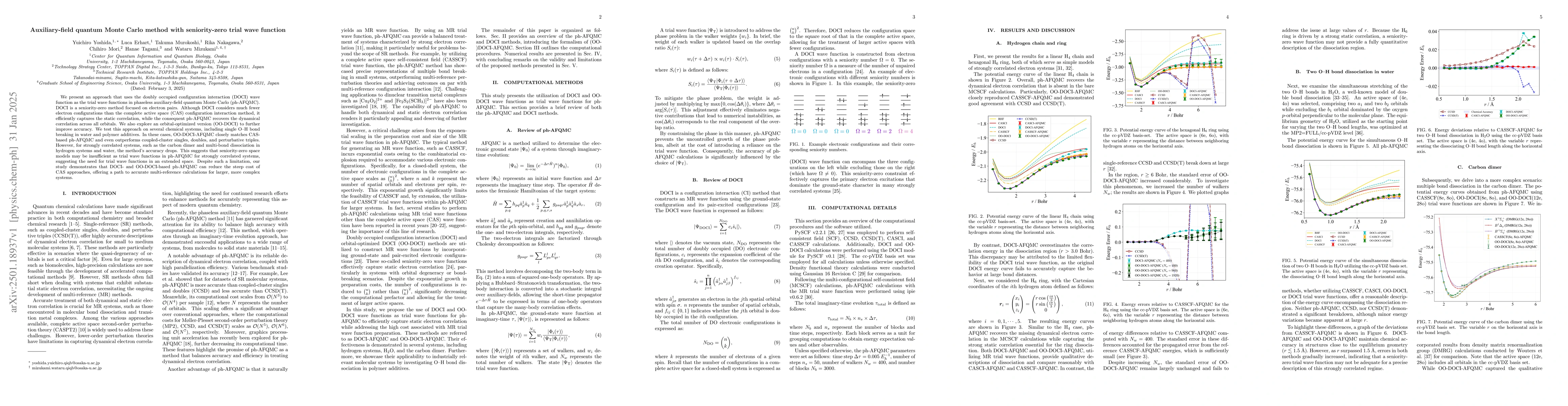 Thumbnail for Auxiliary-field quantum Monte Carlo method with seniority-zero trial
  wave function