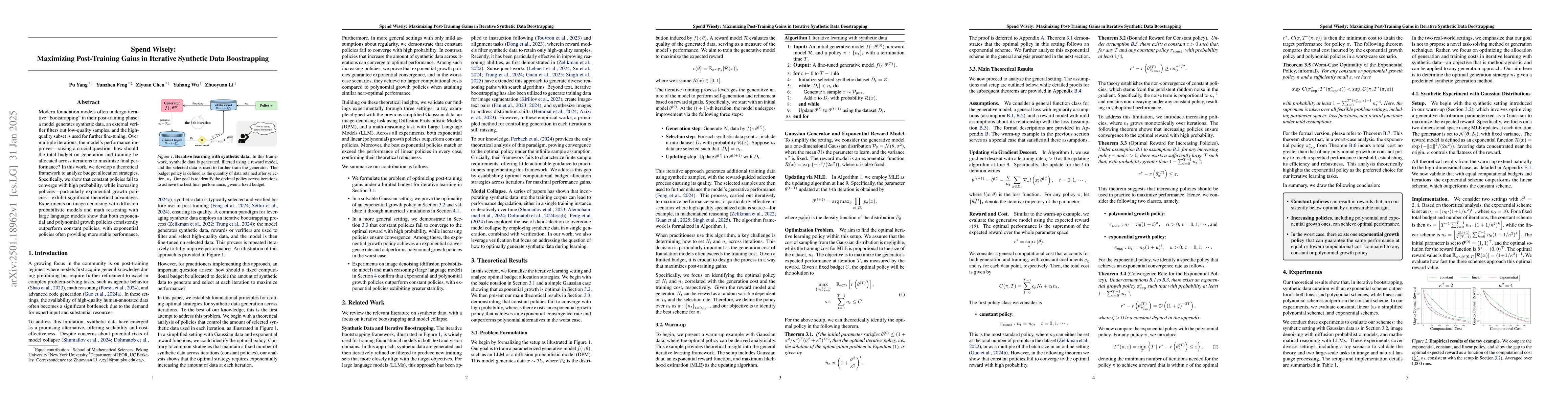 Thumbnail for Spend Wisely: Maximizing Post-Training Gains in Iterative Synthetic Data
  Boostrapping