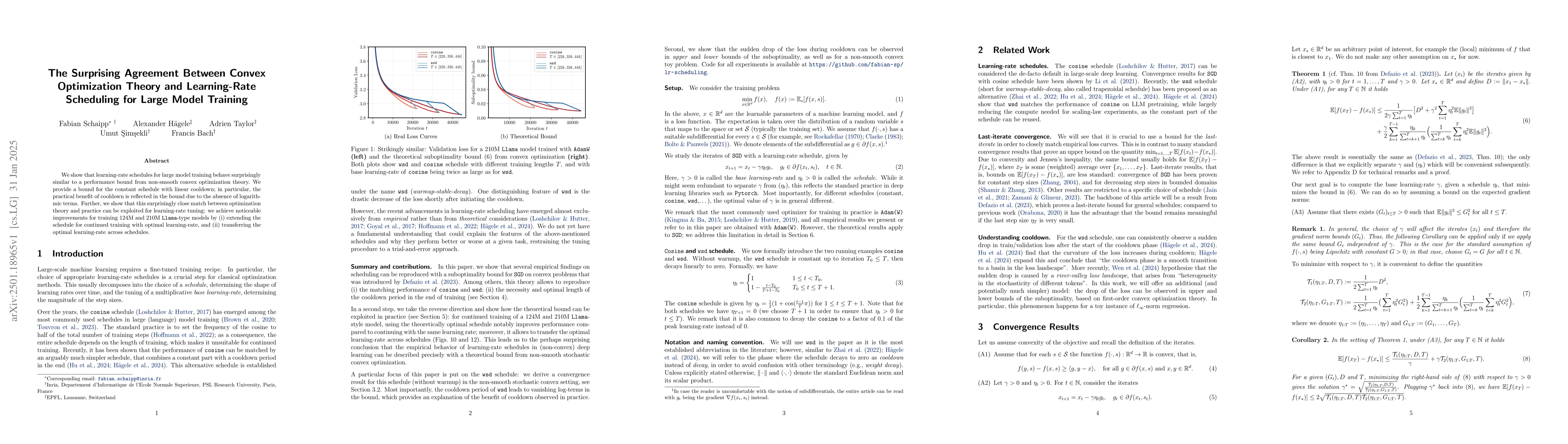 Thumbnail for The Surprising Agreement Between Convex Optimization Theory and
  Learning-Rate Scheduling for Large Model Training