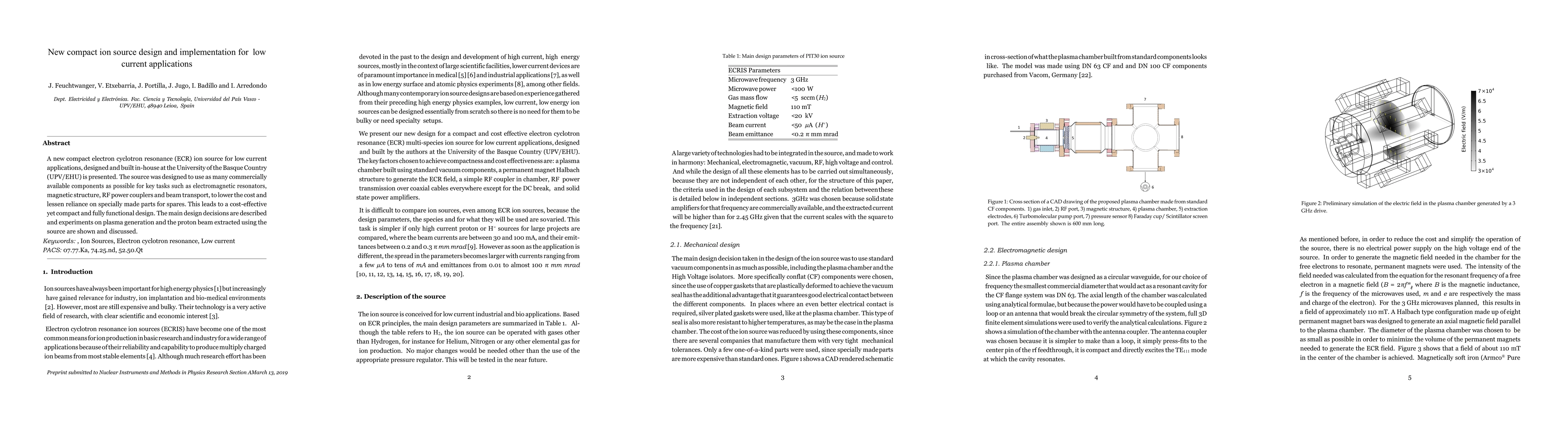 Thumbnail for New compact ion source design and implementation for low current
  applications