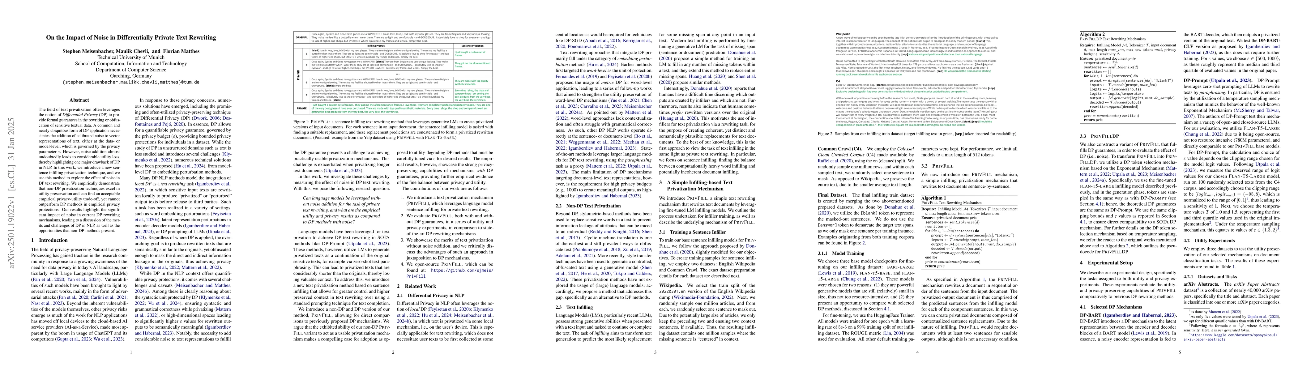 Thumbnail for On the Impact of Noise in Differentially Private Text Rewriting