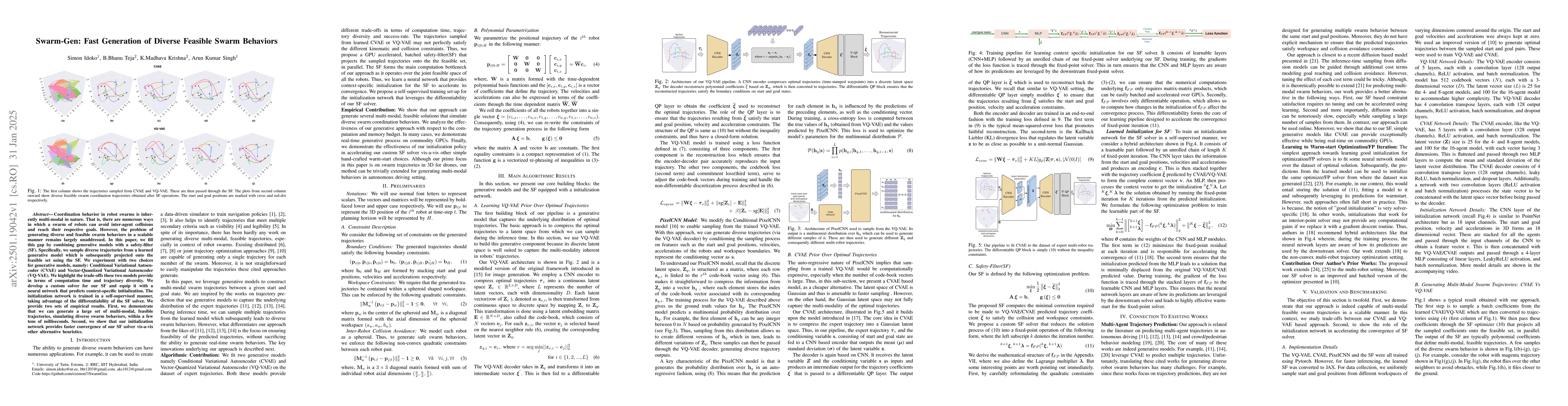 Thumbnail for Swarm-Gen: Fast Generation of Diverse Feasible Swarm Behaviors