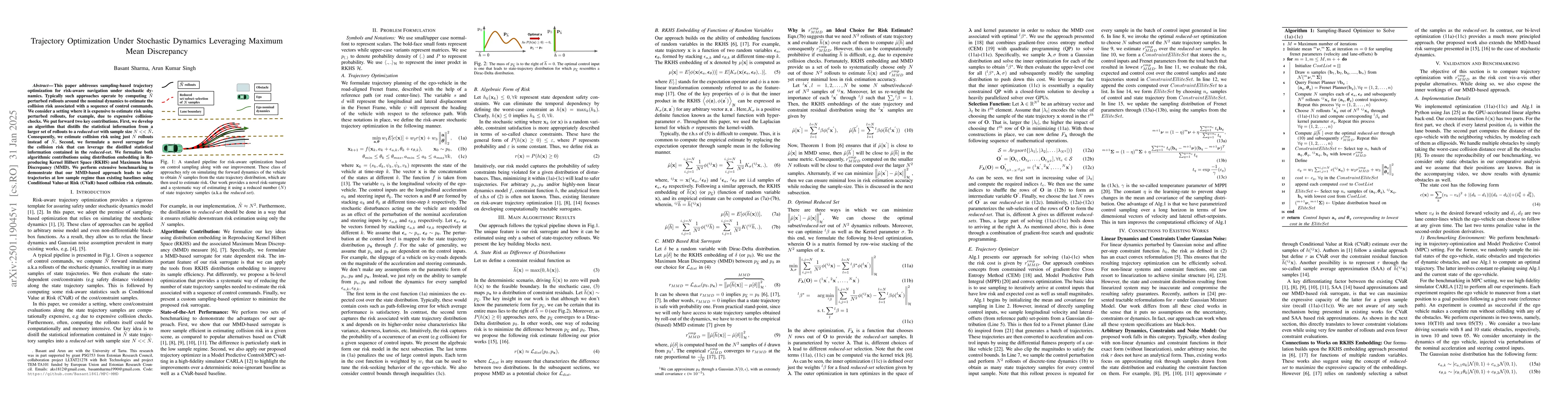 Thumbnail for Trajectory Optimization Under Stochastic Dynamics Leveraging Maximum
  Mean Discrepancy