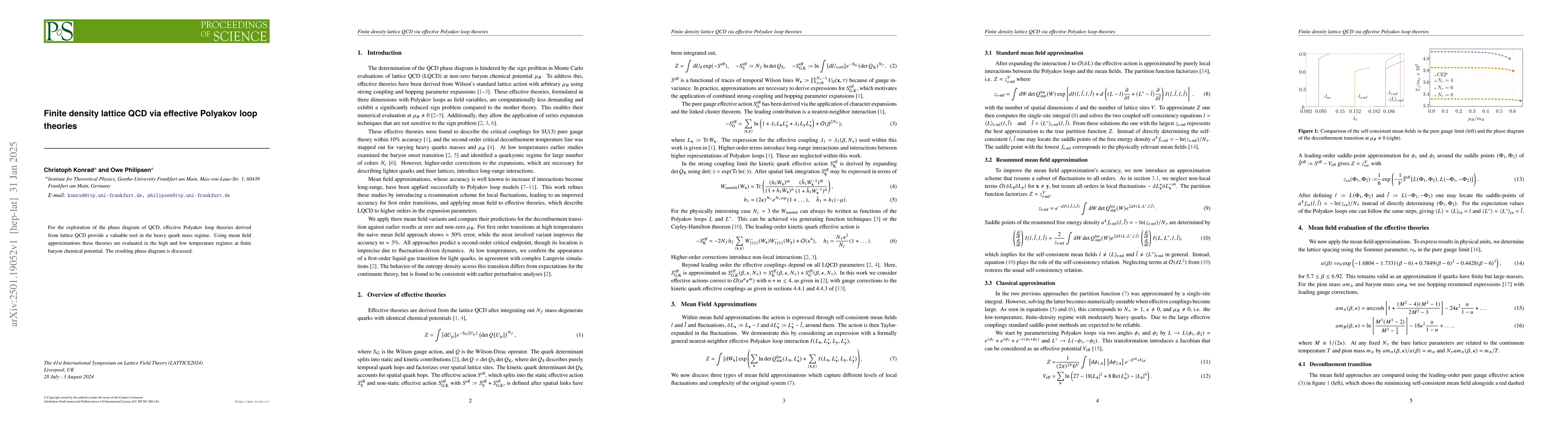 Thumbnail for Finite density lattice QCD via effective Polyakov loop theories