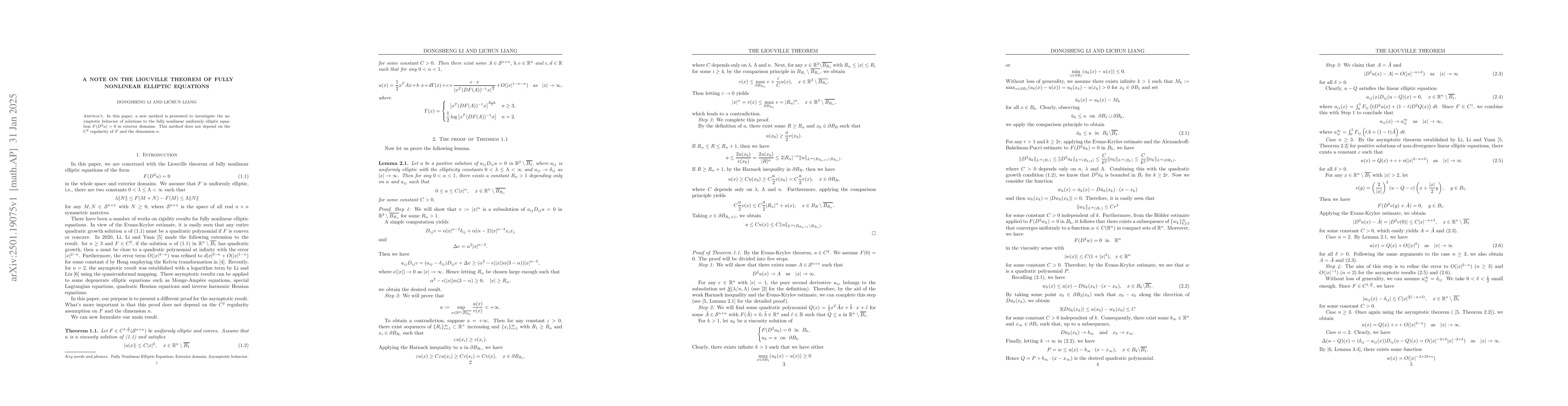 Thumbnail for A note on the Liouville theorem of fully nonlinear elliptic equations
