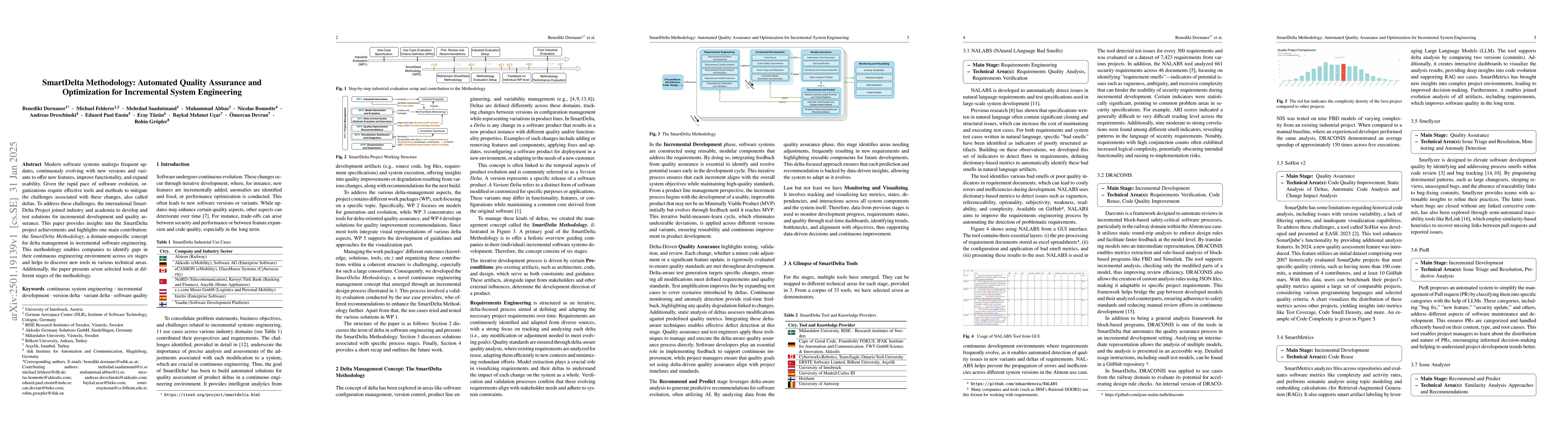 Thumbnail for SmartDelta Methodology: Automated Quality Assurance and Optimization for
  Incremental System Engineering