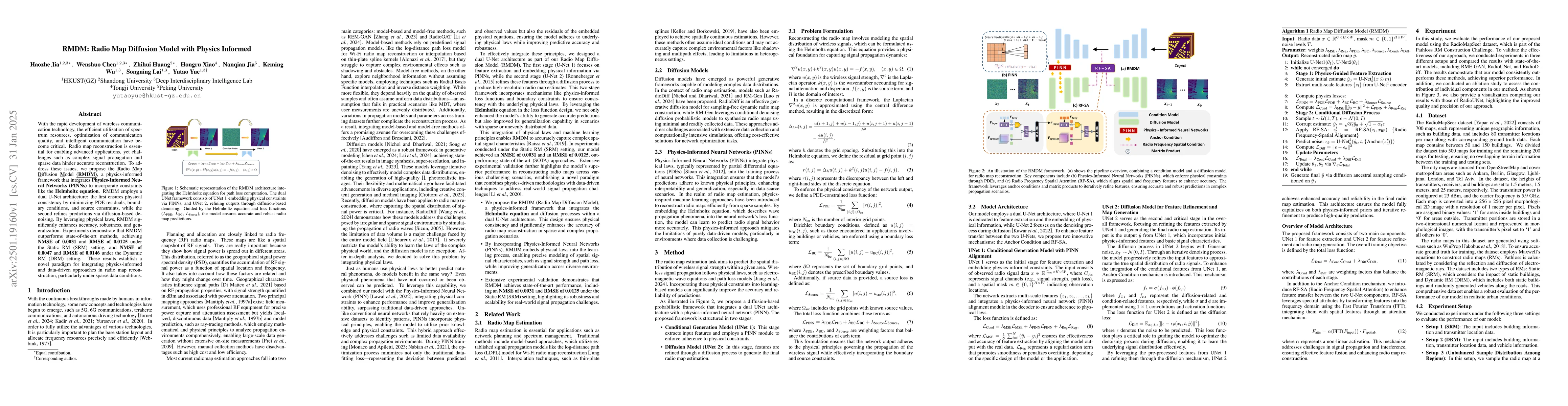 Thumbnail for RMDM: Radio Map Diffusion Model with Physics Informed