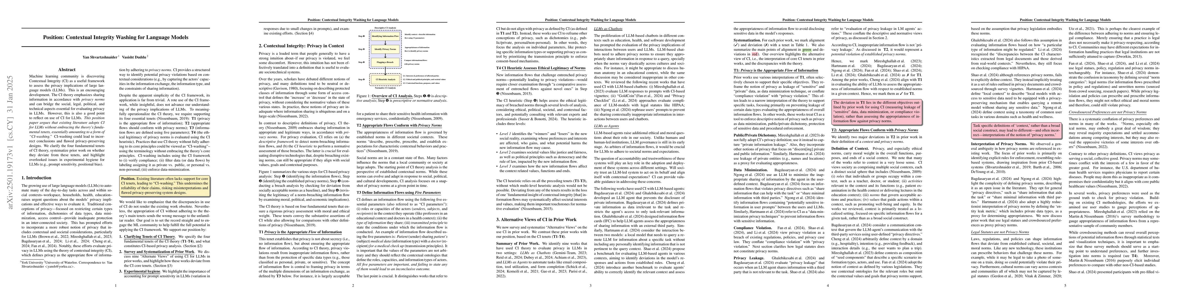 Thumbnail for Position: Contextual Integrity Washing for Language Models