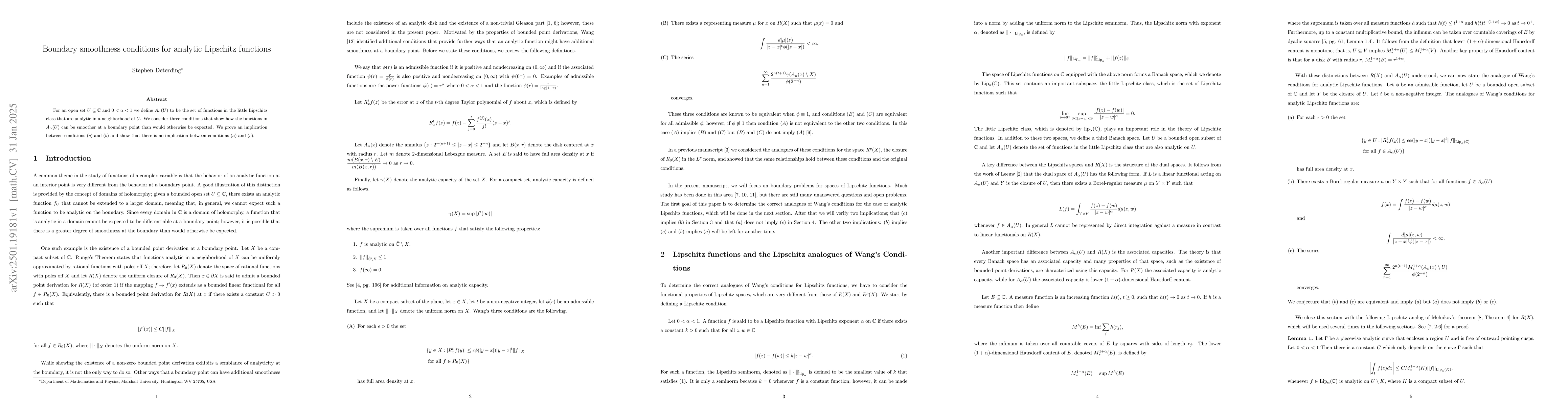 Thumbnail for Boundary smoothness conditions for analytic Lipschitz functions