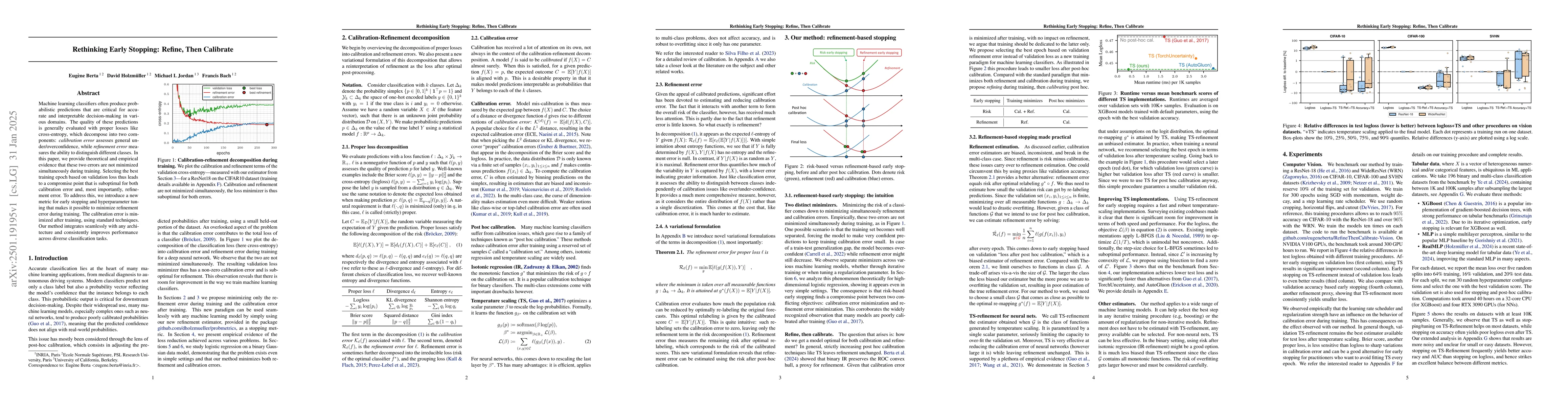 Thumbnail for Rethinking Early Stopping: Refine, Then Calibrate