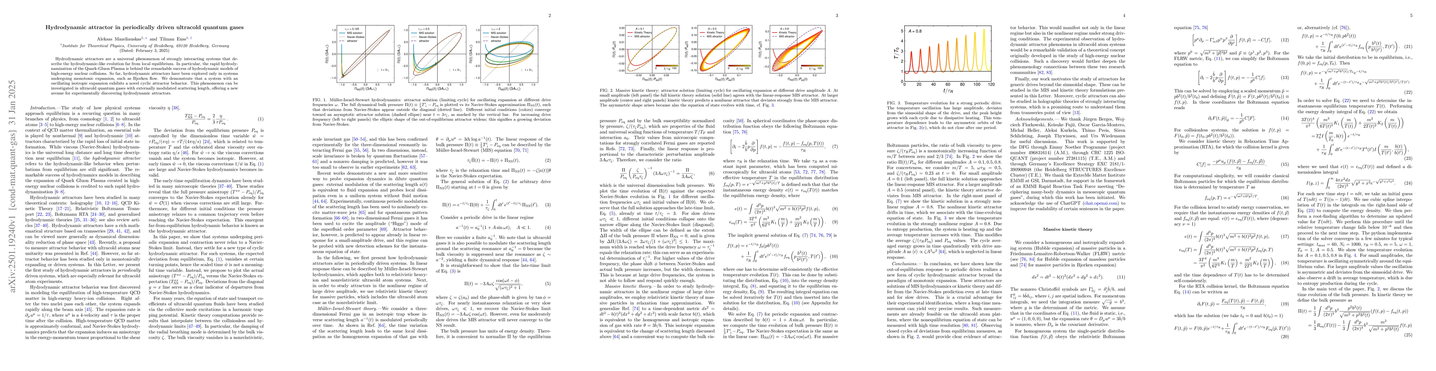Thumbnail for Hydrodynamic attractor in periodically driven ultracold quantum gases