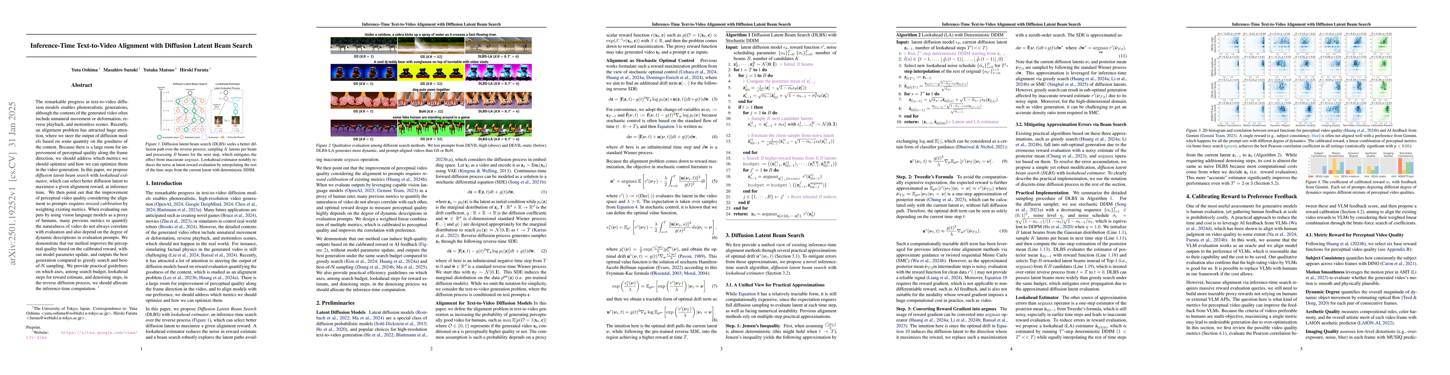 Thumbnail for Inference-Time Text-to-Video Alignment with Diffusion Latent Beam Search