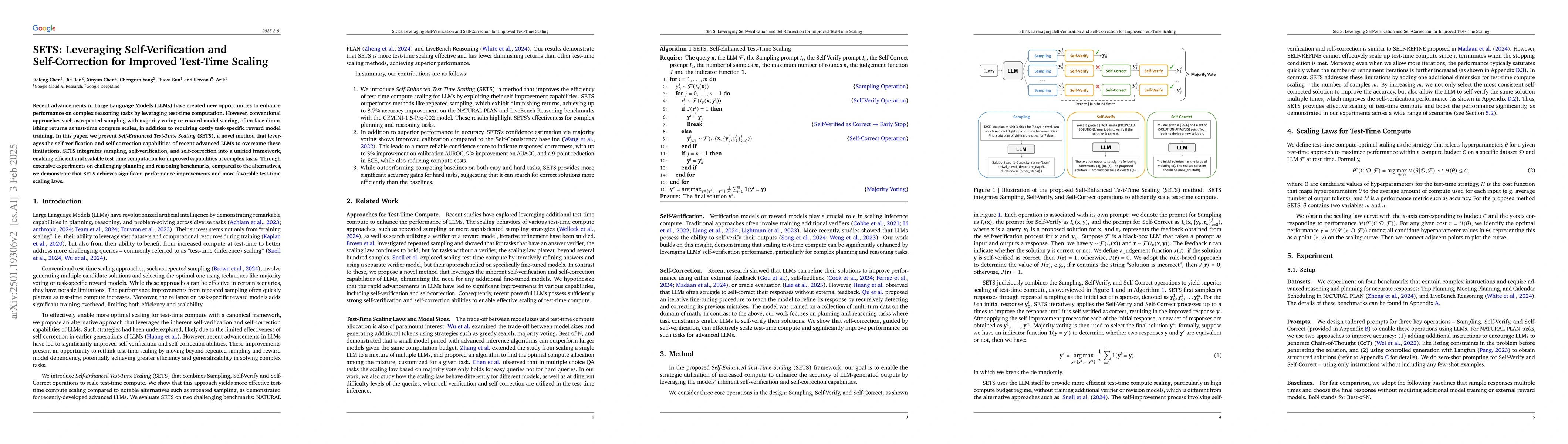 Thumbnail for SETS: Leveraging Self-Verification and Self-Correction for Improved
  Test-Time Scaling