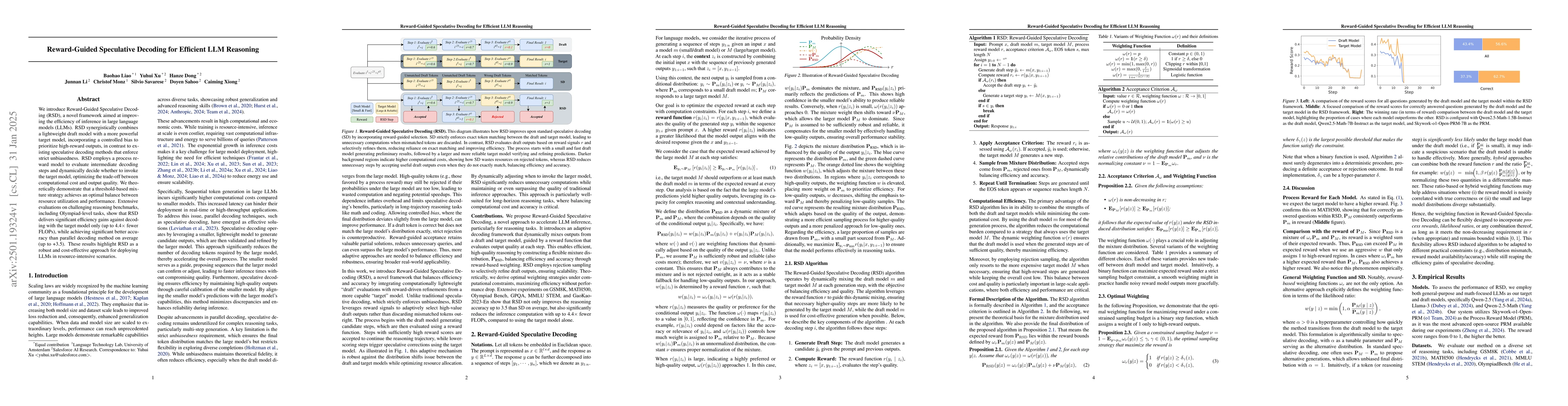 Thumbnail for Reward-Guided Speculative Decoding for Efficient LLM Reasoning
