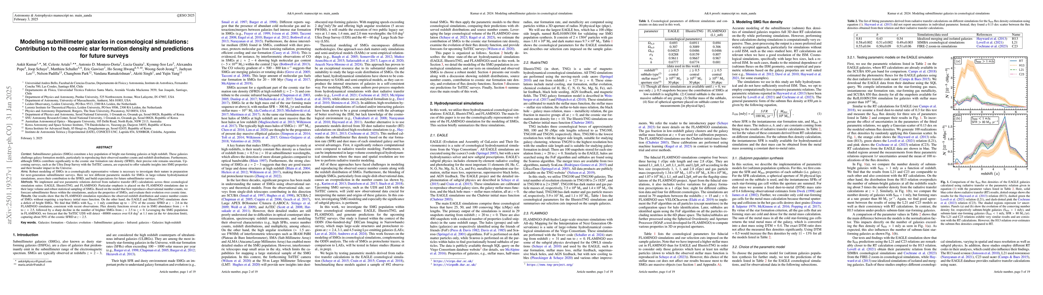 Thumbnail for Modeling submillimeter galaxies in cosmological simulations:
  Contribution to the cosmic star formation density and predictions for future
  surveys