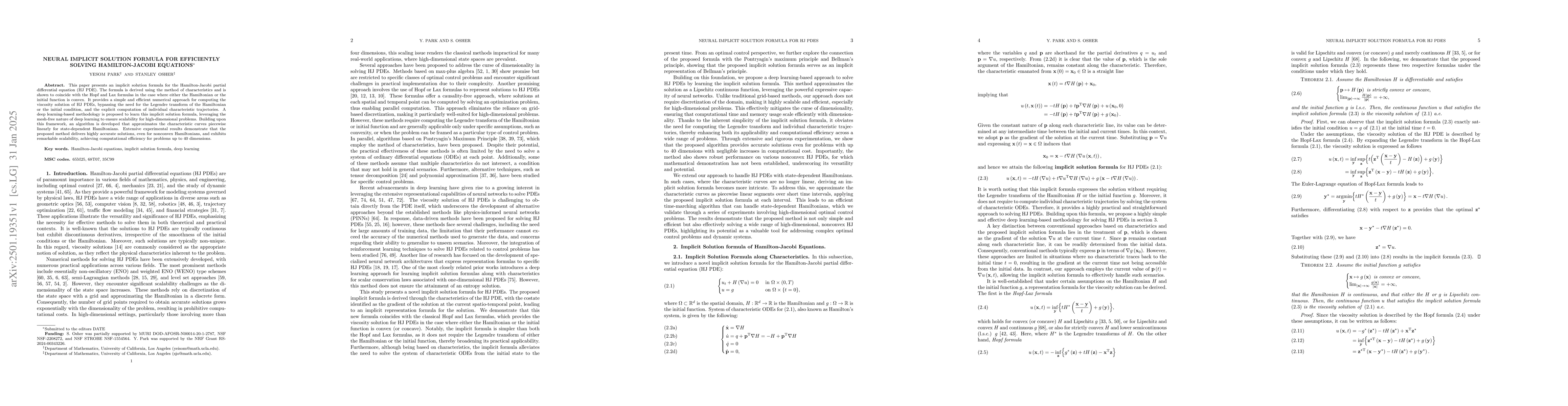 Thumbnail for Neural Implicit Solution Formula for Efficiently Solving Hamilton-Jacobi
  Equations