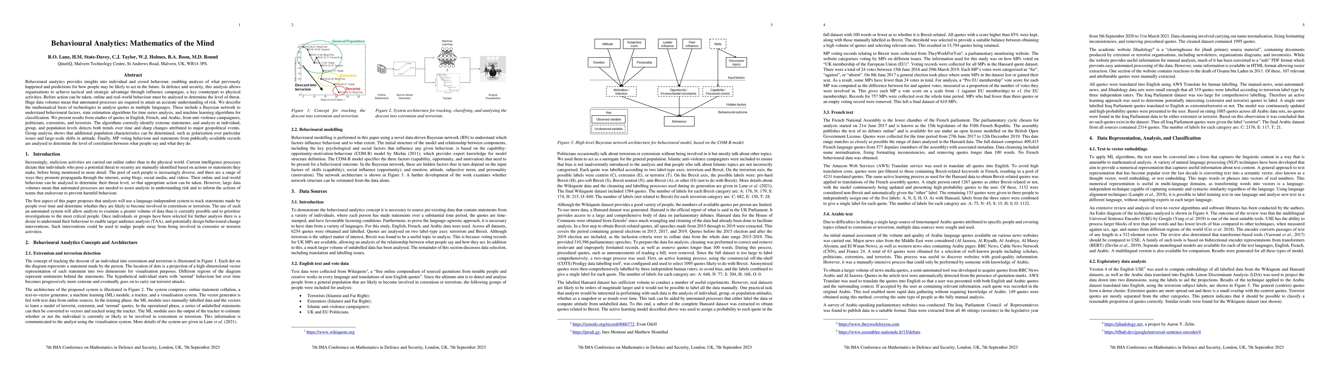 Thumbnail for Behavioural Analytics: Mathematics of the Mind