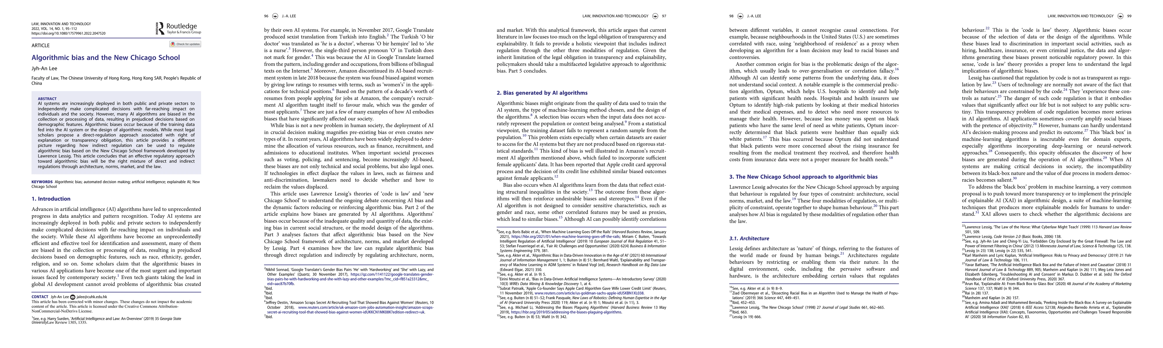 Thumbnail for Algorithmic Bias and the New Chicago School