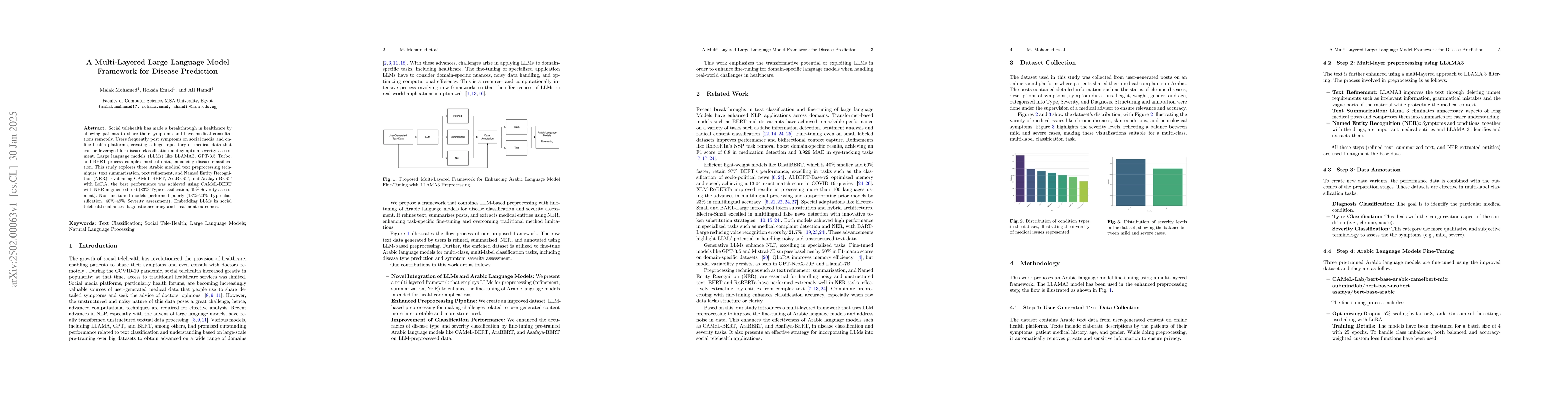 Thumbnail for A Multi-Layered Large Language Model Framework for Disease Prediction