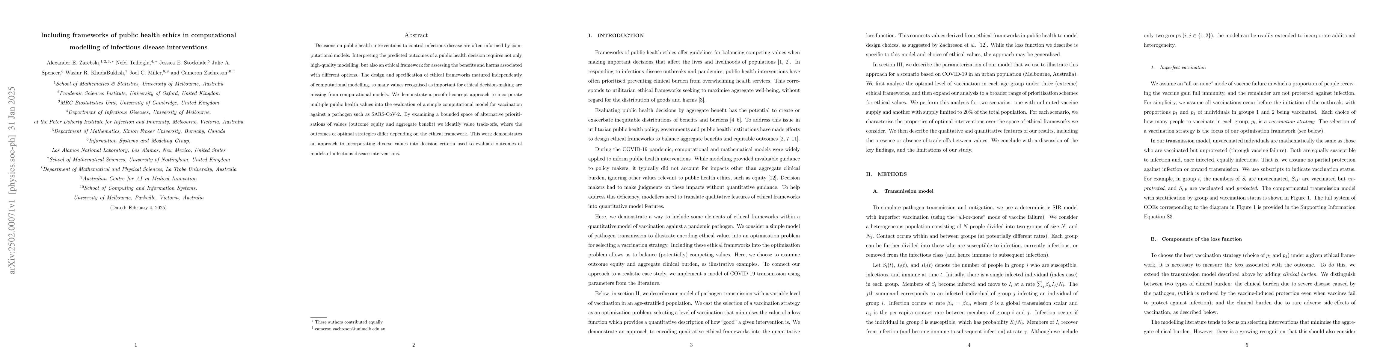 Thumbnail for Including frameworks of public health ethics in computational modelling
  of infectious disease interventions