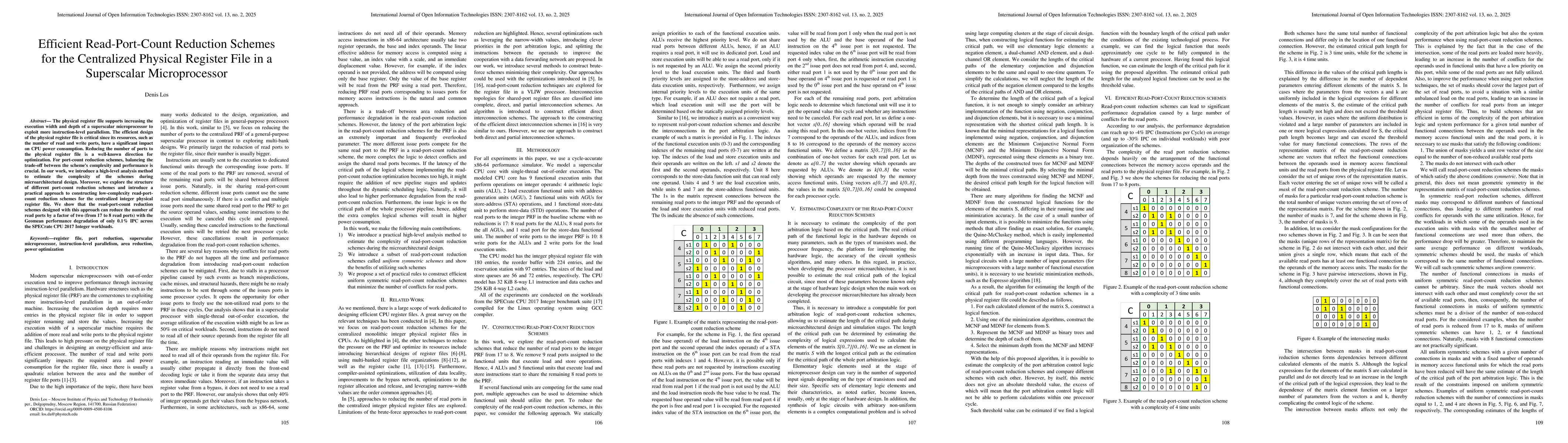 Thumbnail for Efficient Read-Port-Count Reduction Schemes for the Centralized Physical
  Register File in a Superscalar Microprocessor