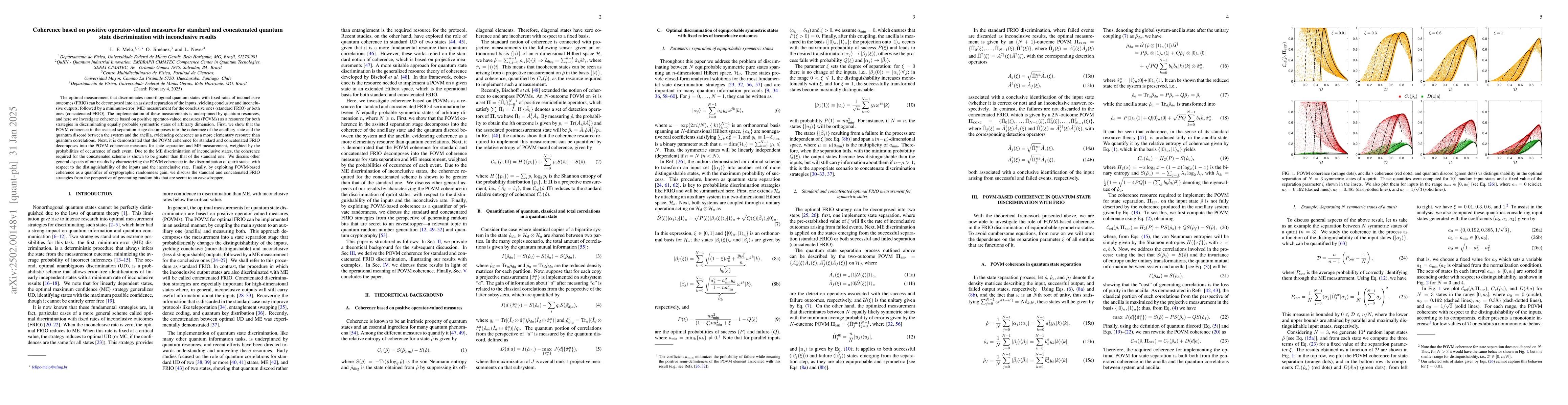 Thumbnail for Coherence based on positive operator-valued measures for standard and
  concatenated quantum state discrimination with inconclusive results