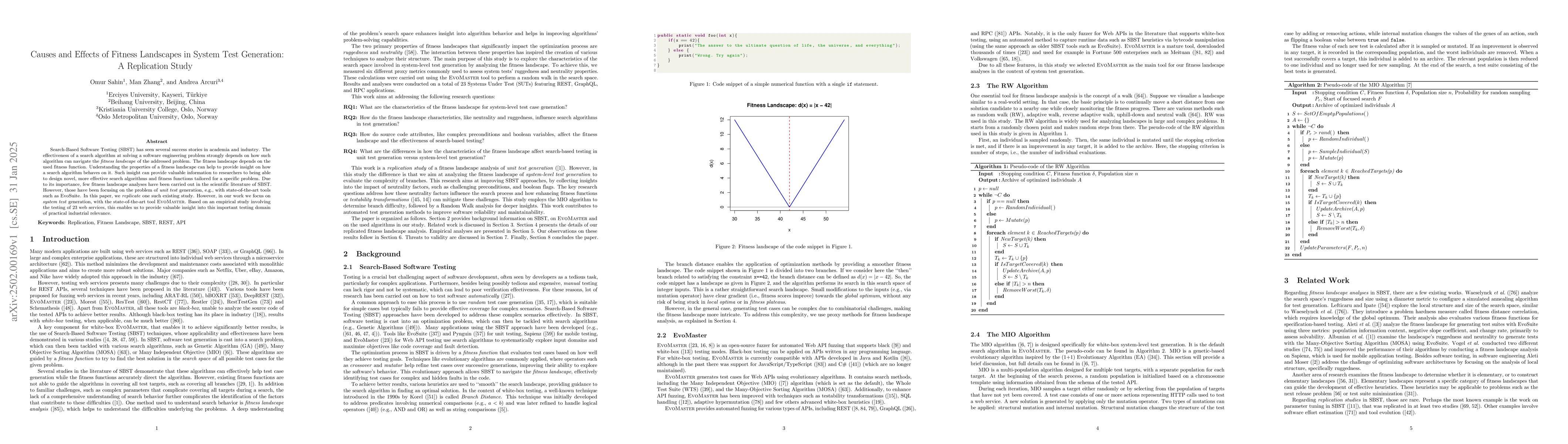 Thumbnail for Causes and Effects of Fitness Landscapes in System Test Generation: A
  Replication Study