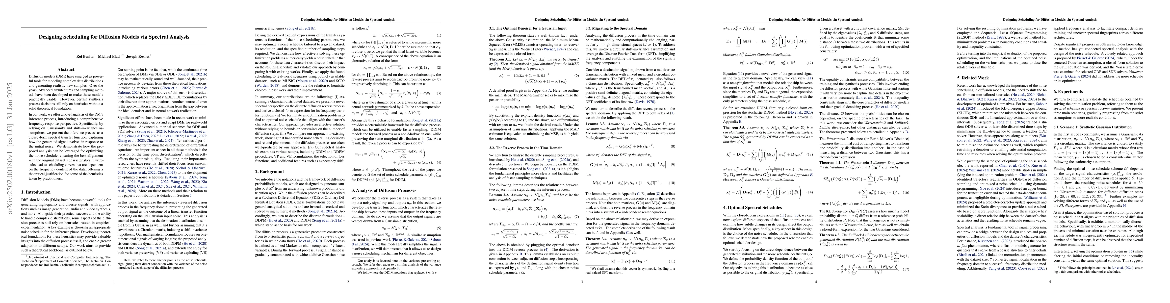 Thumbnail for Designing Scheduling for Diffusion Models via Spectral Analysis