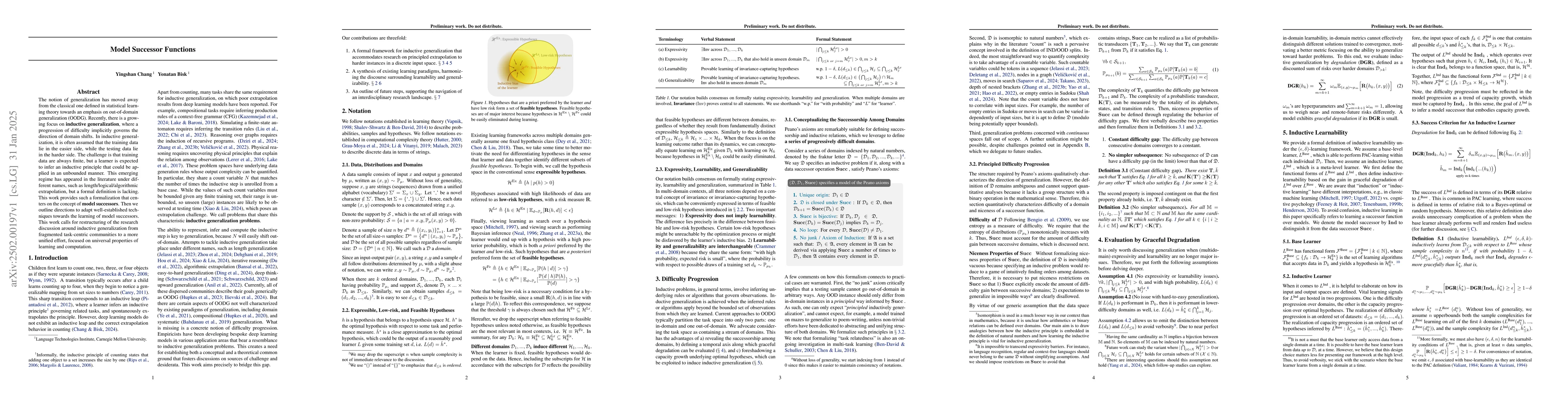 Thumbnail for Model Successor Functions