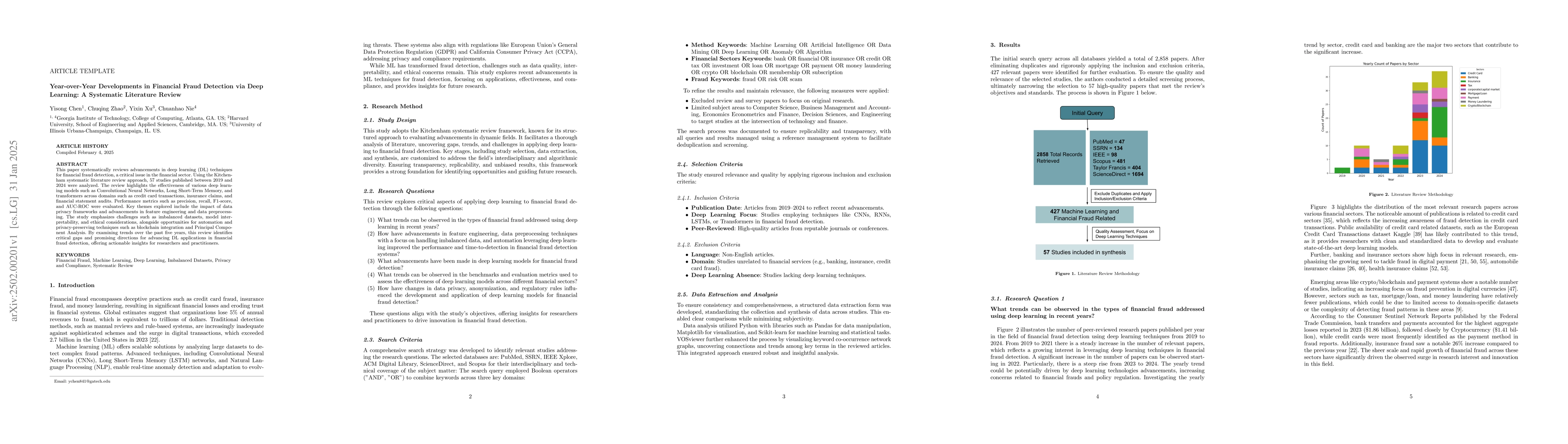 Thumbnail for Year-over-Year Developments in Financial Fraud Detection via Deep
  Learning: A Systematic Literature Review