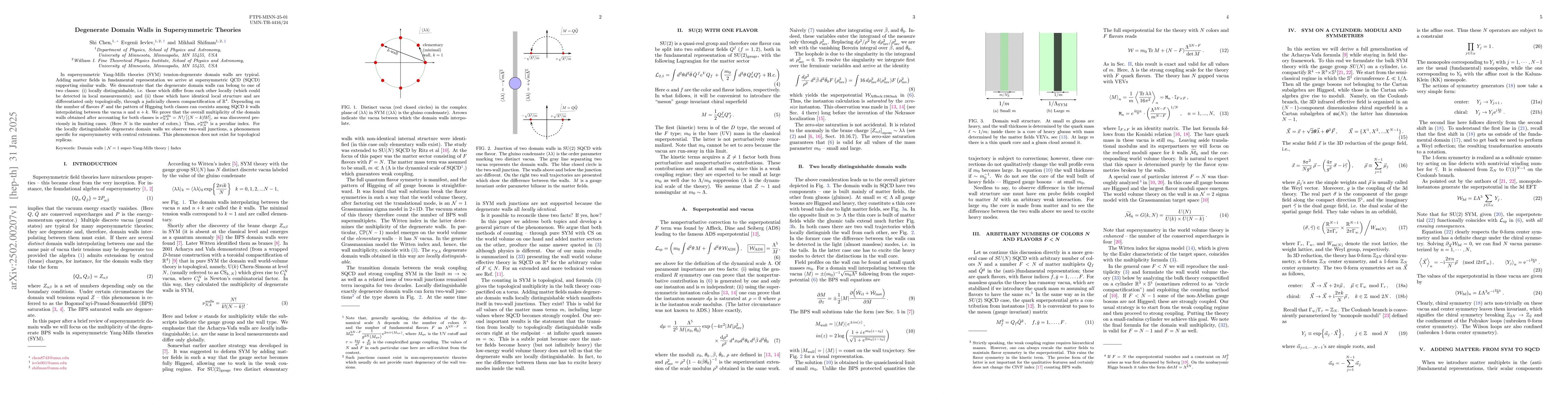 Thumbnail for Degenerate Domain Walls in Supersymmetric Theories