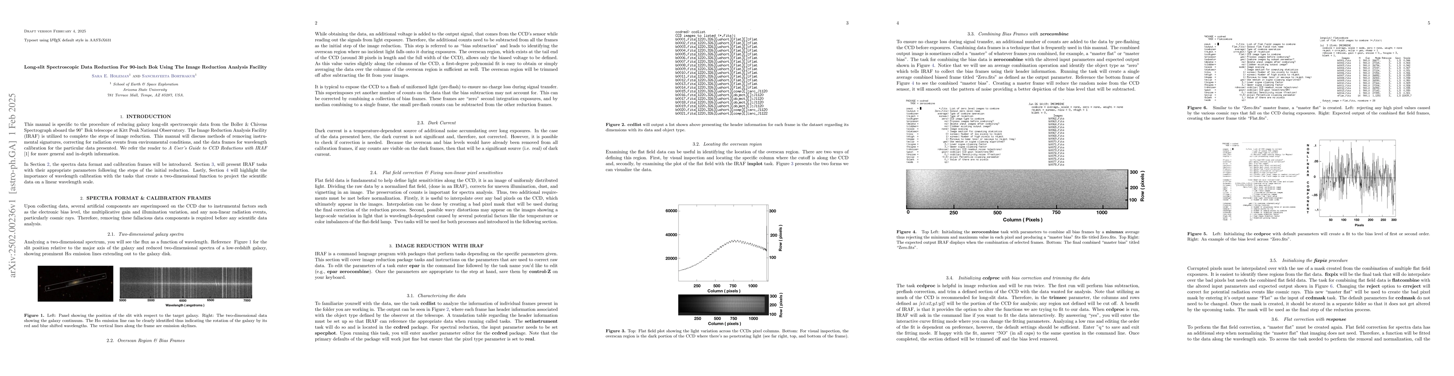 Thumbnail for Long-slit Spectroscopic Data Reduction For 90-inch Bok Using The Image
  Reduction Analysis Facility