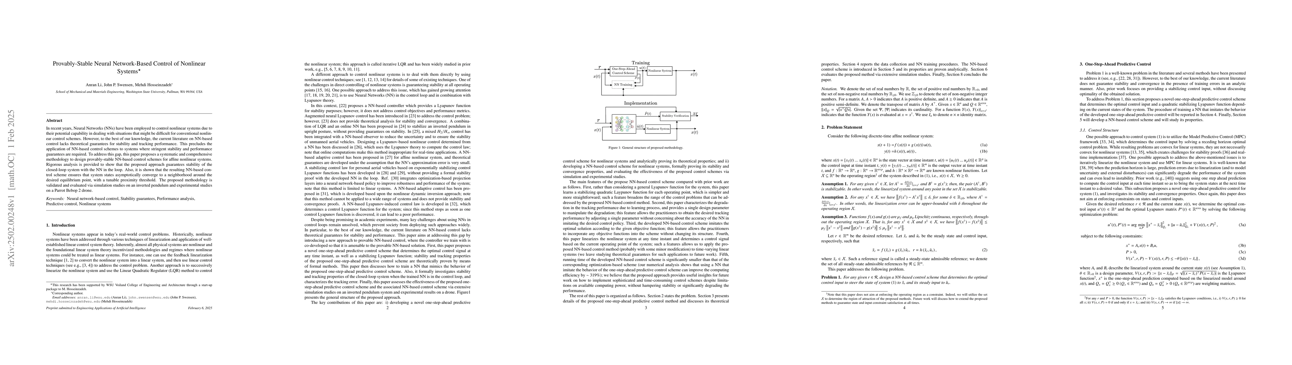 Thumbnail for Provably-Stable Neural Network-Based Control of Nonlinear Systems