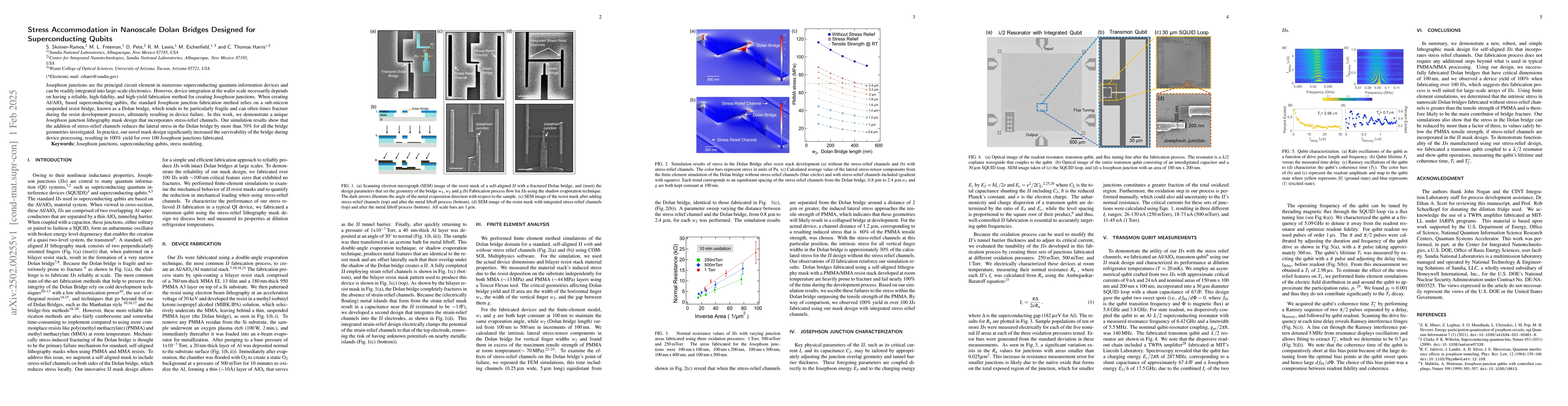 Thumbnail for Stress Accommodation in Nanoscale Dolan Bridges Designed for
  Superconducting Qubits