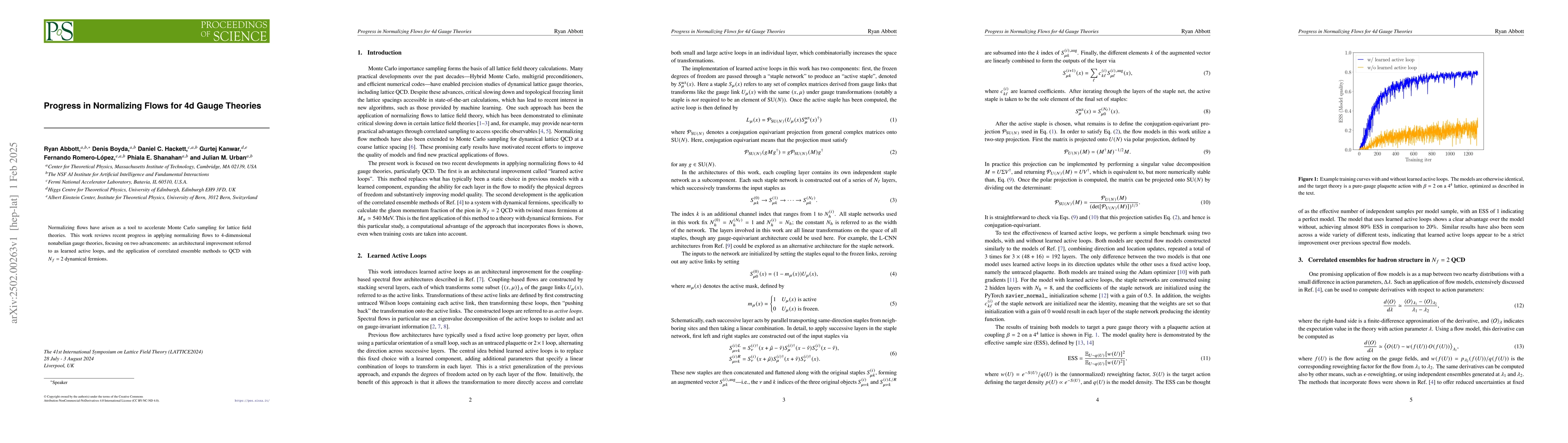 Thumbnail for Progress in Normalizing Flows for 4d Gauge Theories