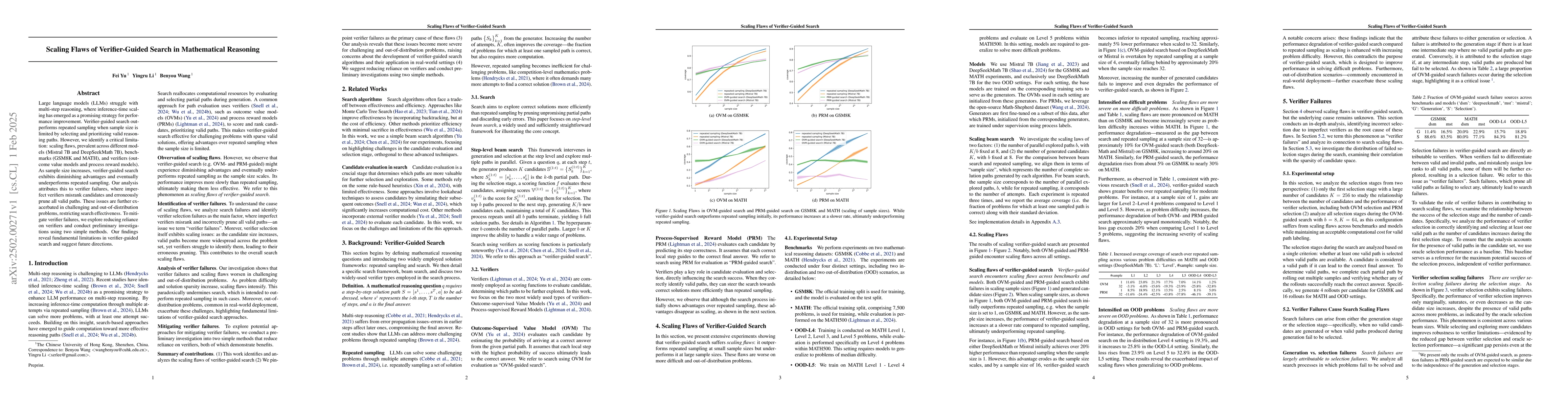Thumbnail for Scaling Flaws of Verifier-Guided Search in Mathematical Reasoning