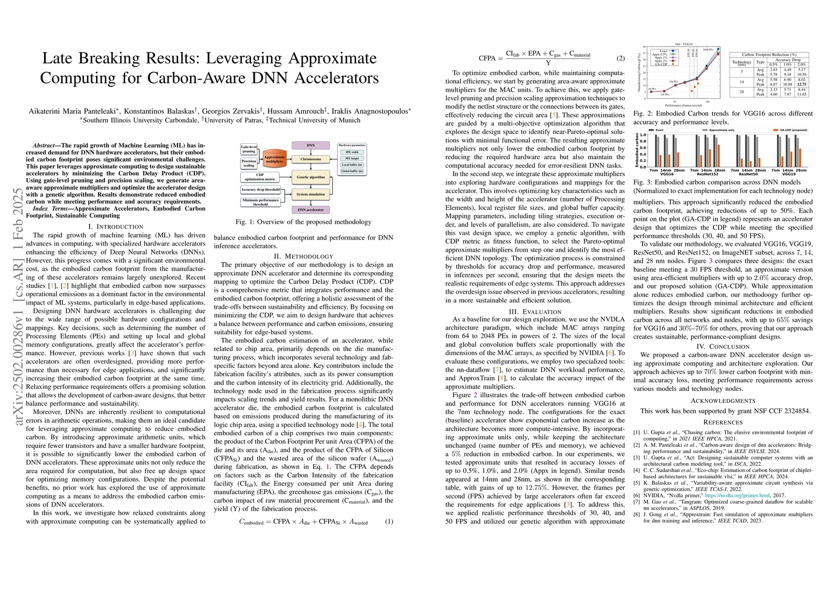 Thumbnail for Late Breaking Results: Leveraging Approximate Computing for Carbon-Aware
  DNN Accelerators