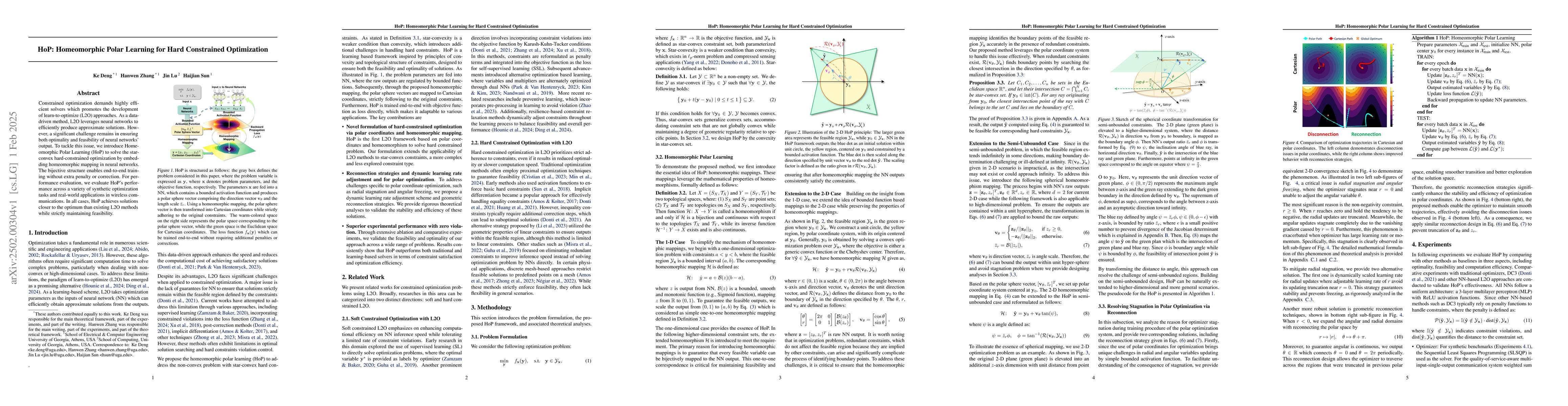 Thumbnail for HoP: Homeomorphic Polar Learning for Hard Constrained Optimization