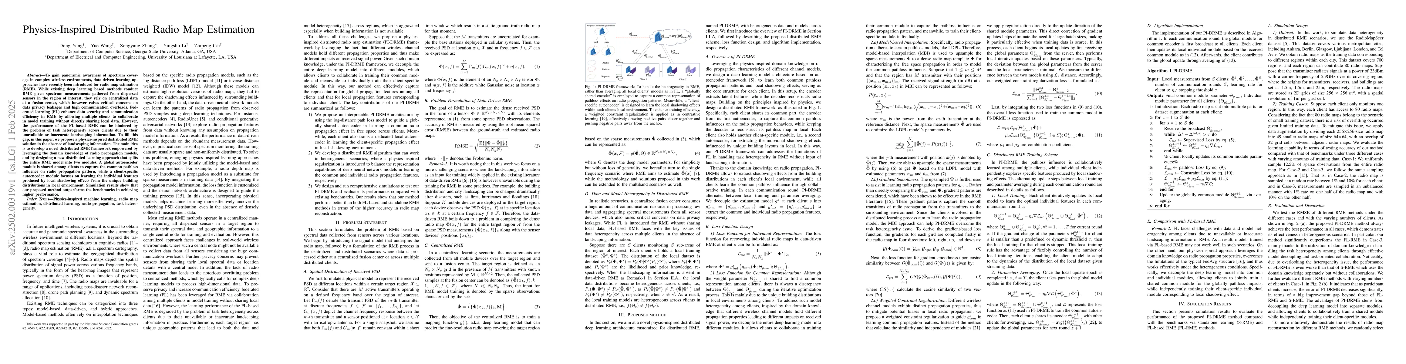 Thumbnail for Physics-Inspired Distributed Radio Map Estimation