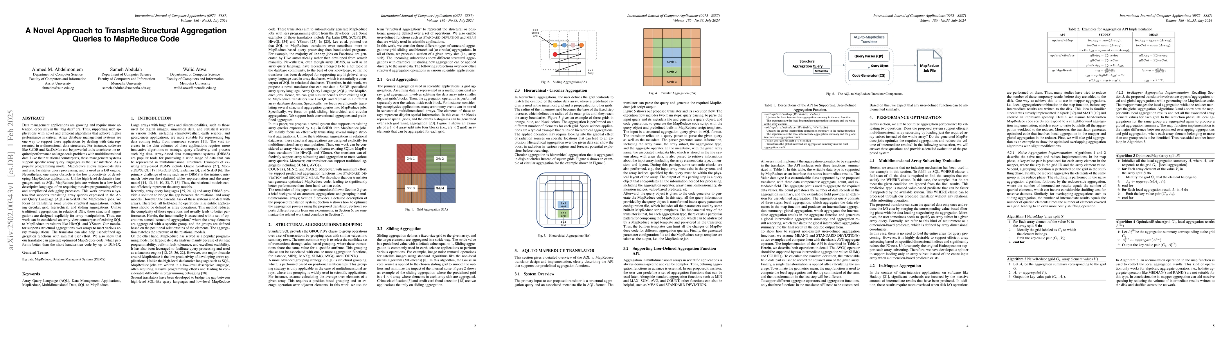 Thumbnail for A Novel Approach to Translate Structural Aggregation Queries to
  MapReduce Code